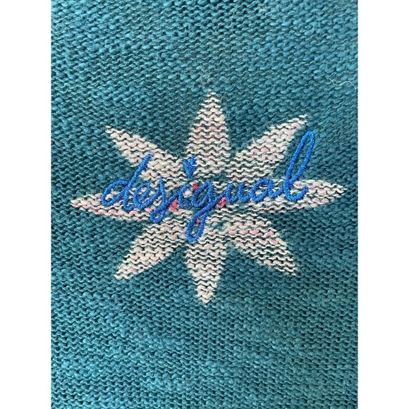 Desigual Size L Teal Pullover sweater - Picture 9 of 15